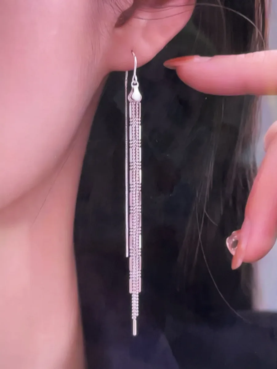 Jointed Tassel Ear Wire — S925